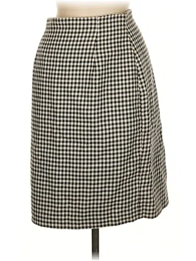 Pre-owned Talbots Formal Skirt In White