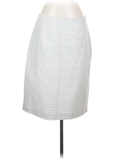 Pre-owned Talbots Formal Skirt In White