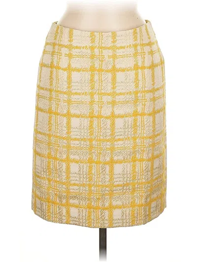 Pre-owned Talbots Formal Skirt In Yellow