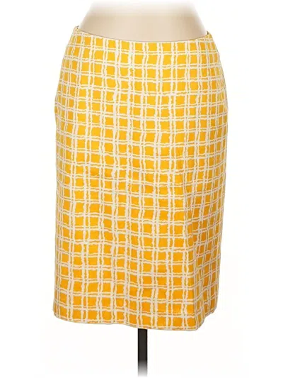 Pre-owned Talbots Formal Skirt In Yellow