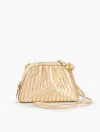 Talbots Gathered Metallic Nappa Crossbody Bag - Gold - 001