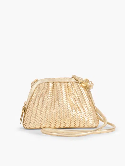 Talbots Gathered Metallic Nappa Crossbody Bag - Gold - 001