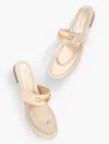 Talbots Gia Bamboo Metallic Thong Sandals - Gold - 10m