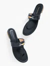 Talbots Gia Bamboo Thong Sandals - Blue - 11m