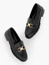 Talbots Gianna Leather Loafers - Black - 9 1/2 M  In Black