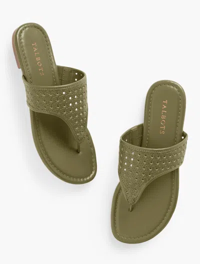 Talbots Gigi Faux Nappa Sandals - Burnt Olive - 11m