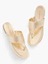 Talbots Gigi Sandals - Metallic - Gold - 9m