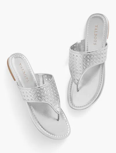 Talbots Gigi Sandals - Metallic - Silver - 11m