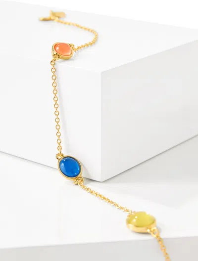 Talbots Gleam Station Convertible Necklace - Bright Pink/gold - 001