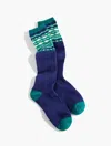 Talbots Glowing Fair Isle Boot Socks - Blue - 001  In Blue