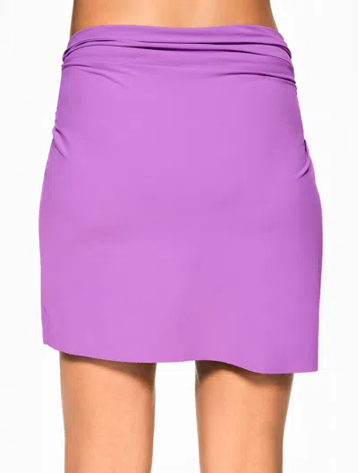 Talbots Profile By Gottexâ® Twist Front Cover-up Swim Skirt - Raspberry - Xl  In Raspberry