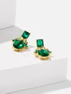 Talbots Greenwich Gallery Drop Earrings - Lush Green/gold - 001  In Gold