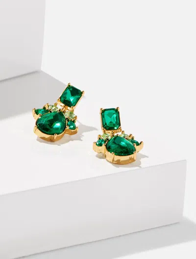 Talbots Greenwich Gallery Drop Earrings - Lush Green/gold - 001