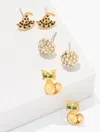 Talbots Halloween Charm Stud Earring Set - Gold - 001  In Gold
