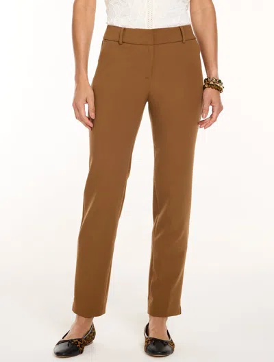 Talbots Hampshire Straight Ankle Pants - Caramel - 2