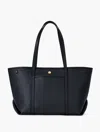 Talbots Harper Pebble Leather Tote - Blue - 001
