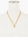 Talbots Interlocking Pendant Necklace - Shiny Silver - 001  In Gold