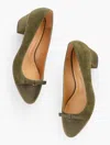 Talbots Isa Cut Out Pumps - Suede - Deep Moss - 11m
