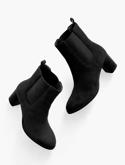 Talbots Isra Chelsea Suede Ankle Boots - Black - 10m