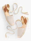 Talbots Izzy Dâorsay Espadrille Flats - Stripe - Fawn/white - 9 1/2 M