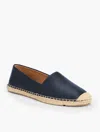 Talbots Izzy Nappa Espadrille Flats - Blue - 11m  In Blue