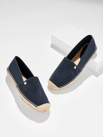 Talbots Izzy Suede Nappa Espadrille Flats - Blue - 11m
