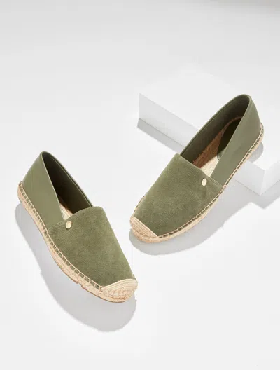 Talbots Izzy Suede Nappa Espadrille Flats - Olive Leaf - 11m  In Green