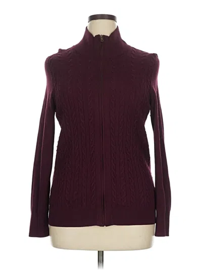 Pre-owned Talbots Jacket In Burgundy
