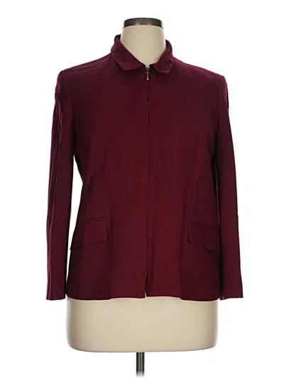 Pre-owned Talbots Jacket In Burgundy