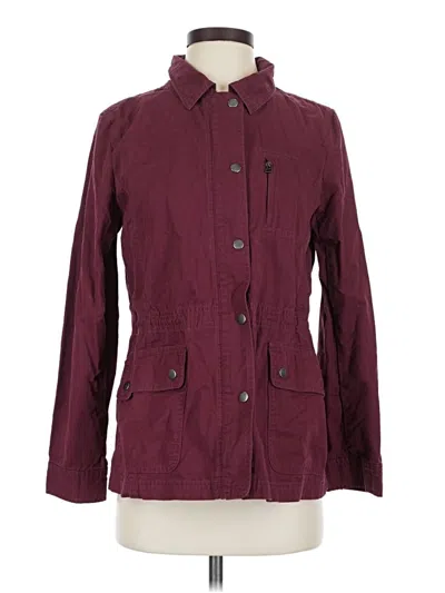 Pre-owned Talbots Jacket In Burgundy