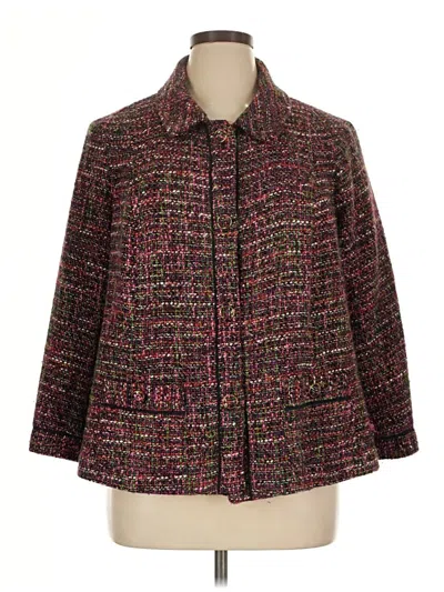 Pre-owned Talbots Jacket In Burgundy