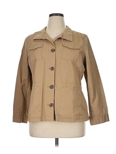 Pre-owned Talbots Jacket In Tan