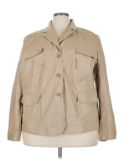 Pre-owned Talbots Jacket In Tan