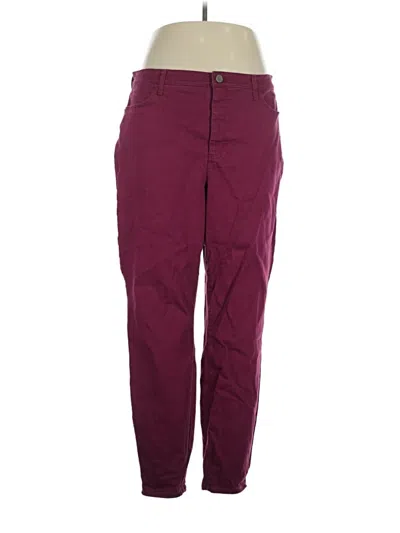 Pre-owned Talbots Jeans In Burgundy