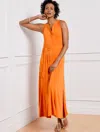 Talbots Jersey Maxi Shirtdress - Tiger Lily Orange - 3x  In Tiger Lily Orange