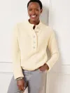Talbots Jewel Button Henley Pullover Sweater - Ivory - 2x  In Ivory