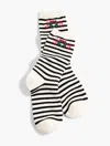 Talbots Joy Wreath Trouser Socks - Ivory - 001  In Multi