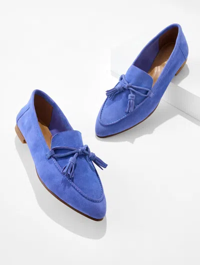 Talbots Kacey Suede Loafers - Biscayne Blue - 5m