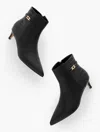 Talbots Kait Nappa Curved Ankle Boots - Black - 11m  In Black