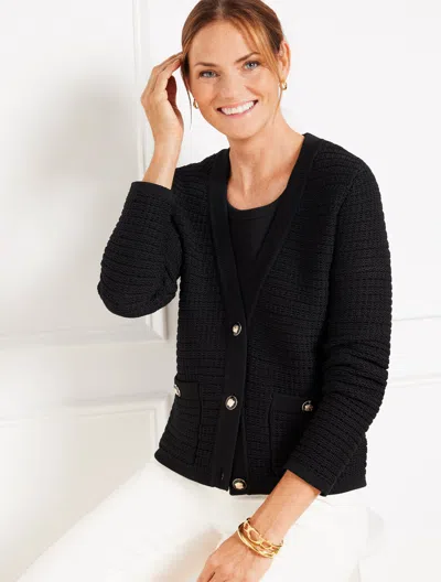 Talbots Kate Cardigan Sweater - Black - 2x In Black