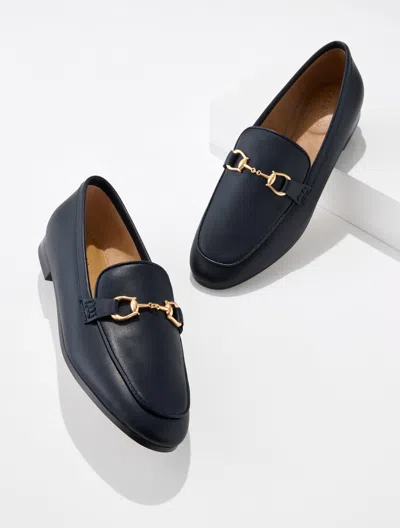 Talbots Katelyn Bit Nappa Loafers - Blue - 5m