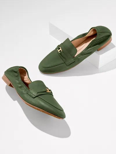 Talbots Katrina Bit Nappa Loafers - Olive Leaf - 10m  In Green
