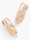 Talbots Keri Curved Raffia Slides - Natural - 11m