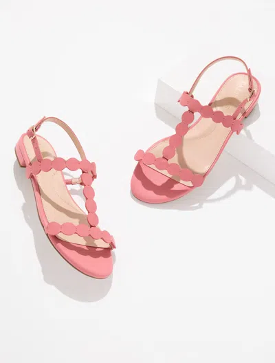 Talbots Keri Dot Vachetta Sandals - Mauve Glow - 11m  In Pink