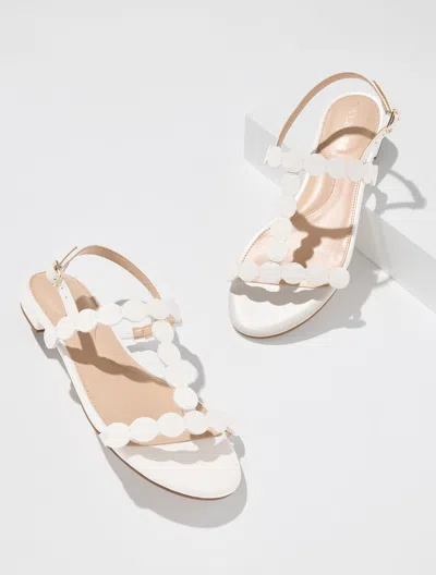 Talbots Keri Dot Vachetta Sandals - White - 11m