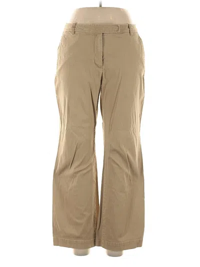 Pre-owned Talbots Khaki Pant In Brown