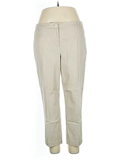 Pre-owned Talbots Khaki Pant In Brown