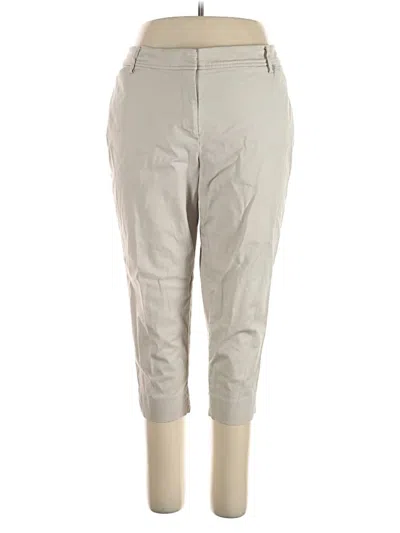Pre-owned Talbots Khaki Pant In Gray