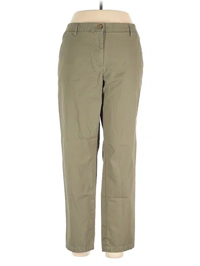 Pre-owned Talbots Khaki Pant In Green
