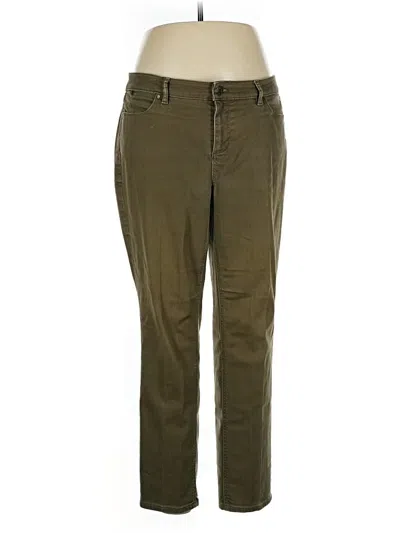 Pre-owned Talbots Khaki Pant In Green